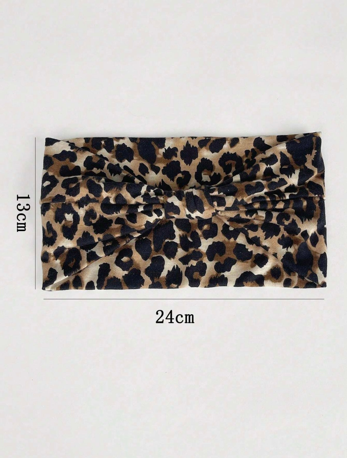 Bandeau torsadé léopard