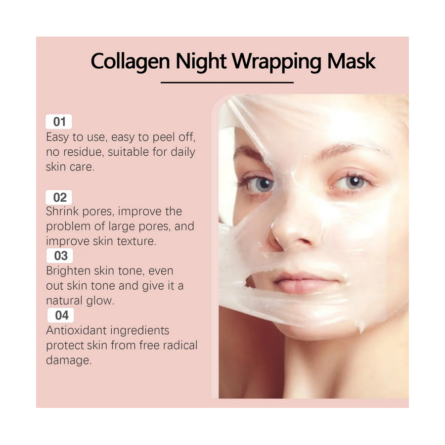 MASQUE ENVELOPPANT DE NUIT AU COLLAGÈNE