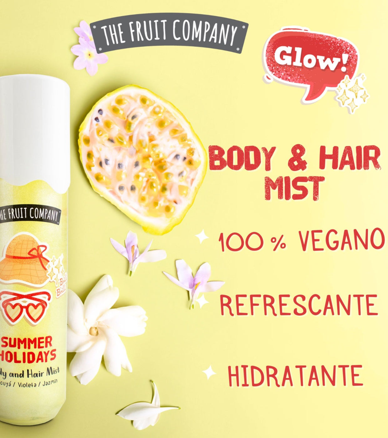 Brume scintillante corps et cheveux