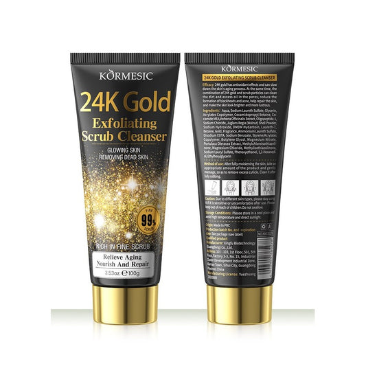 Nettoyant visage exfoliant Kormesic 24K