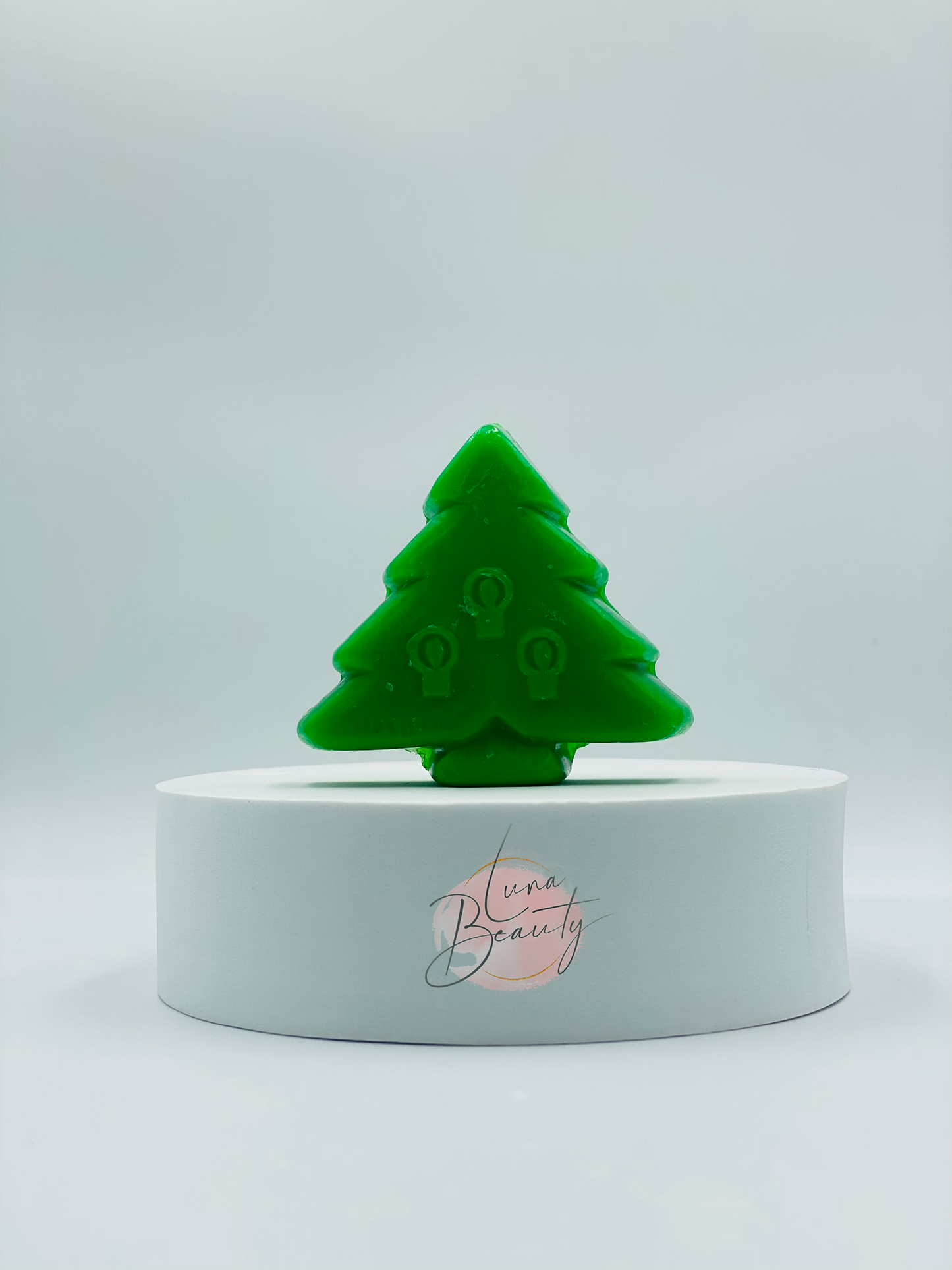 Savon en forme de sapin de noël